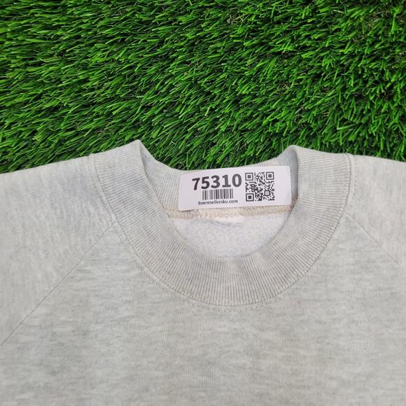 Vintage 90s London England Sweatshirt XL 23x26 Gray - Picture 11 of 13